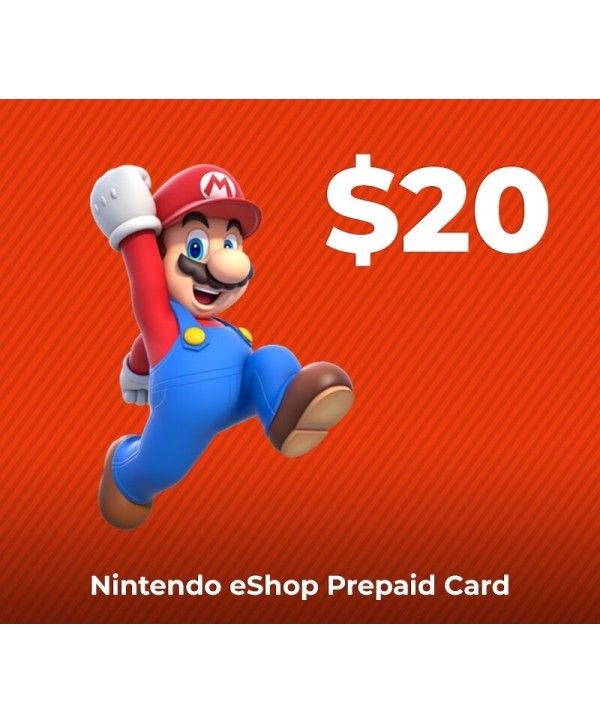 eShop Prepaid Card $20 CA Nintendo eShop Key 